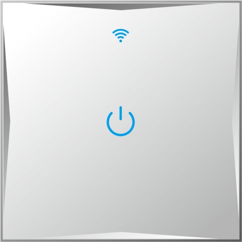 Smart Lichtschalter 1 Fach Weiß WLAN APP Touch Google Home Amazon Alexa 2x HL01-11