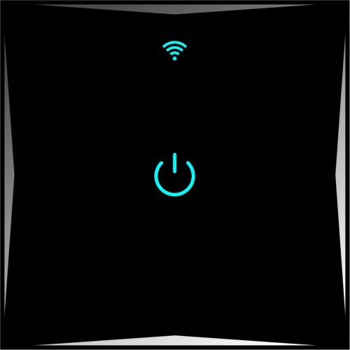 Smart Lichtschalter 1 Fach Schwarz WLAN APP Touch Google Home Amazon Alexa HL01-12 10