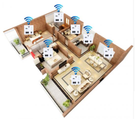 Wifi Router Repeater Verstärker 3G LAN WPS mit USB Ladegerät für Smartphone