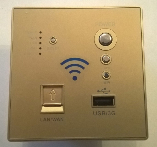 LUXUS-TIME Wifi Router Repeater Verstärker 3G LAN WPS mit USB Ladegerät in Gold 3G-LAN-WPS-13