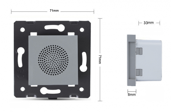 Bluetooth Lautsprecher Modul grau VL-C7-LY-03-15 LIVOLO 