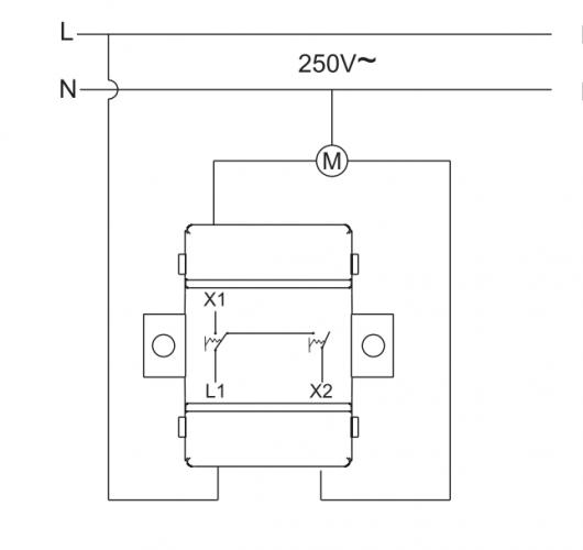 Rollladentaster Modul Unterputz Wei LT1-C231M LINA 