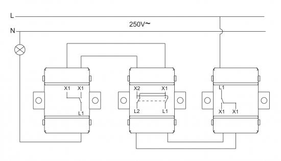 LINA Kreuzschalter Lichtschalter VDE Norm Unterputz WEIß Rahmen H1-C140M+H1-C001