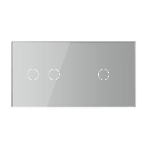 2-fache Blende Touch-Schalter Grau VL-C7-C1-C2-15 LIVOLO