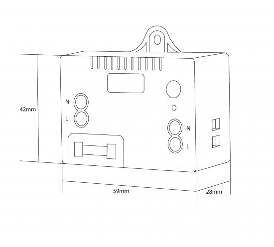 2x 1-facher kinetischer Funk Lichtschalter mit Empfnger Wei 