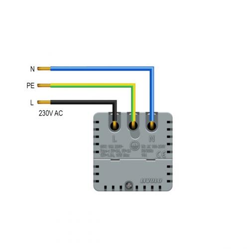 1-facher Lichtschalter + Steckdose-USB-C Schwarz 701-FCTF16A-C1-SR-12-A LIVOLO 
