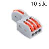 10x Verteilungsklemme mit 3 Abzweigklemmen FD-13A