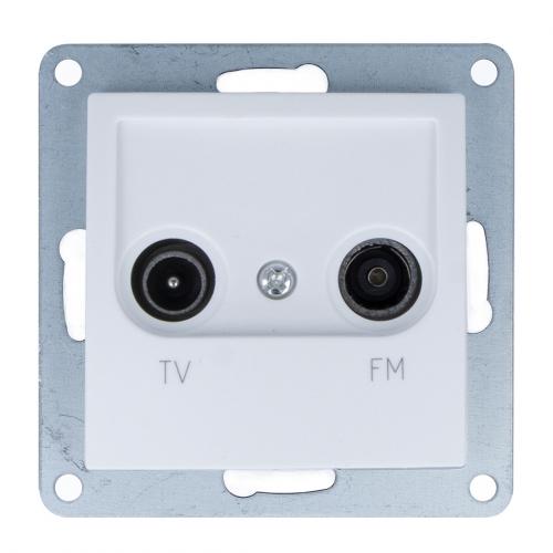 Radio + TV Dose Modul Unterputz Wei LT1-C62TF LINA 