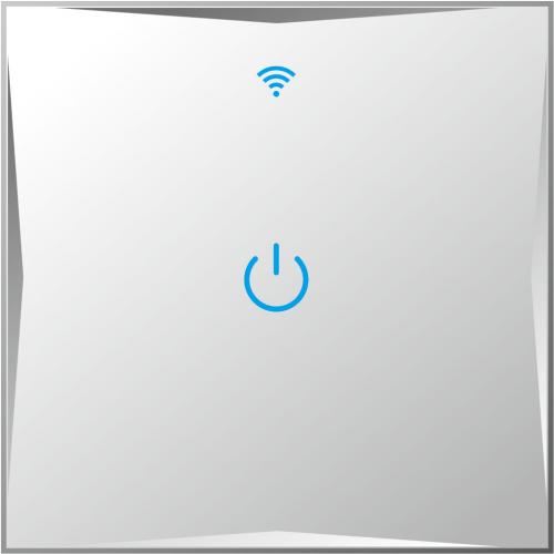 Smart Lichtschalter 1 Fach Weiß WLAN APP Touch Google Home Amazon Alexa 5x HL01-11