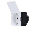 Steckdosen Modul mit Abdeckung VDE wei� LG-1001-W-07-11 LIVOLO 
