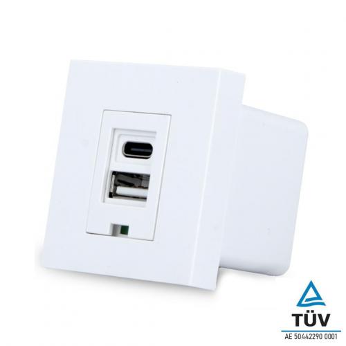 USB Modul Typ A&C Wei VL-USB-AC-11 ohne Metallrahmen LIVOLO