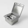 Edelstahl Bodentank IP55 Silber inkl. 2 Steckdosen LT-FD777-STK-11