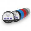 Lux-Tape Isolierband 10er Set PVC 11m x 18mm Elektro Klebeband Kabel LUX-TAPE-99