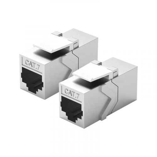 2x CAT7 RJ45 Kupplung LW-KAD-C7S-2