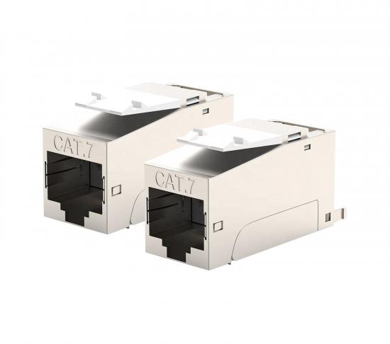 2x CAT7 RJ45 Keystone Jack FTP Modul Patchkabel 