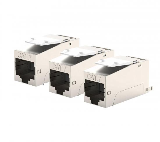 3x CAT7 RJ45 Keystone Jack FTP Modul Patchkabel 