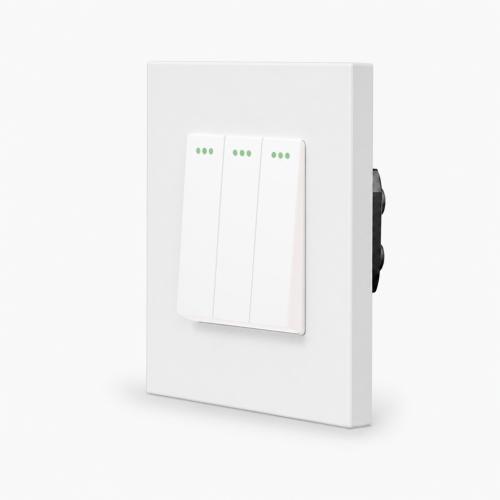 One 3-facher Lichtschalter Wippe Wei� LUXUS-TIME 