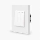 One 3-facher Lichtschalter Wippe Wei� LUXUS-TIME 