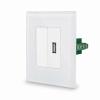 Glas 2 USB Daten Modul Wei� LUXUS-TIME 