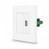 Kunststoff USB Datendose Wei� LUXUS-TIME 