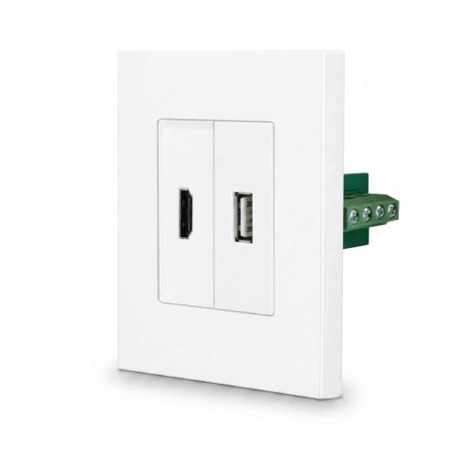 One USB Daten�bertragungs- + HDMI Modul Wei� LUXUS-TIME 