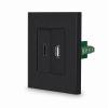 One USB Daten + HDMI Modul Schwarz LUXUS-TIME 