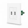 One 2 USB Datendosen Wei� LUXUS-TIME 