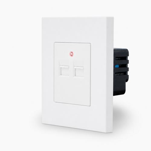 One 1-fache USB Dose Wei�/Wei� LUXUS TIME