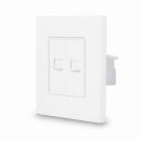 One 2-faches Netzwerk Modul Wei� CAT6 LUXUS-TIME 