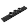 Steckdosenschienensystem Track Aufputz 50 cm + 3 Steckdosen Schwarz
