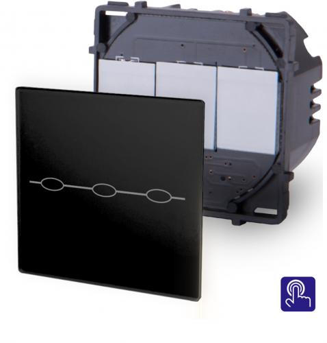 1-faches Dimmer Modul Touch Schwarz LX-701D-12 LUXUS-TIME 
