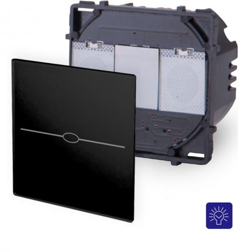 LUXUS-TIME Touchscreen Modul schwarz Dimmer 1 fach LX-701D-12