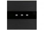 Alu Rollladenschalter Touch Schwarz LX-702W-M302-12 M3 