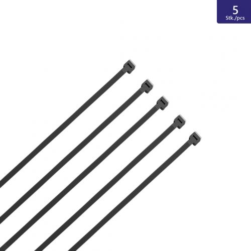 5 Stück Kabelbinder Schwarz, UV beständig Größe: 9X920mm