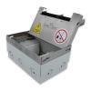 Edelstahl Bodentank 2x Steckdose + Netzwerk LX-FM-204-2x211-2xNetz