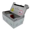 Edelstahl Bodentank 3x weie + 1x rote Steckdose LX-FM-204
