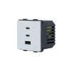 USB C+A Schnellladegert 65W Wei Luxus-Time