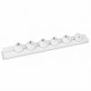 Steckdosenschiene + 5 Steckdosen + 1 USB-A/C 100cm AP Wei�