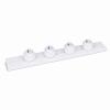 Steckdosenschiene mit vier Steckdosen 60cm AP Wei�