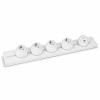 Steckdosenschiene + 4 Steckdosen + 1 USB-A/C 60cm AP Wei�