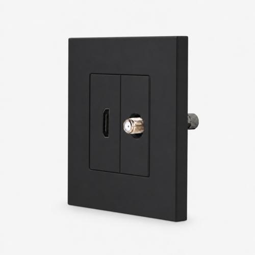 One SAT + HDMI-kompatibles Modul Schwarz LUXUS-TIME 