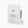 Glas Treppenbeleuchtung mit Bewegungsmelder Wei� LX-SR02-BG1-11 LUXUS-TIME 