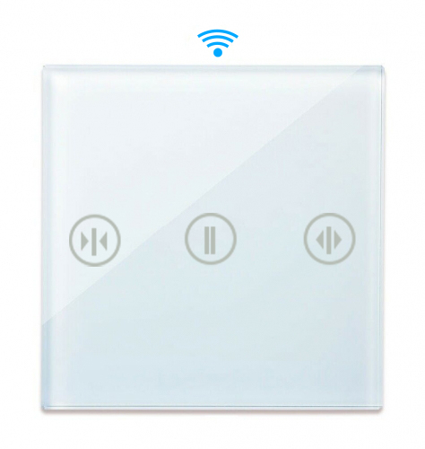 Lux / Point NUR TOUCHFELD Touch Blende Rolladenschalter mit Stop  Weiß