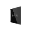 Street / Point NUR TOUCHFELD Touch Blende f�r Rolladenschalter mit Stop  Schwarz