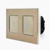 Alu 2 1-fache Lichtschalter Touch Gold LXBA2/P-701-701-13 POINT  