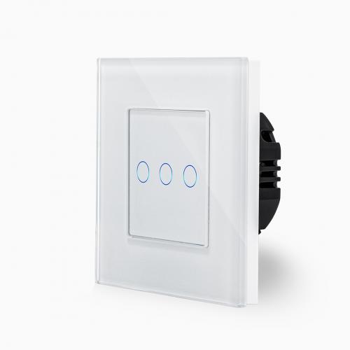 Glas 1-facher Dimmer Touch Wei LXBG1/K-701D-11 KRONE 