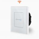 Glas 2-facher WLAN Lichtschalter Touch Wei LUXUS-TIME 