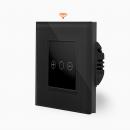 Glas 1-facher WLAN Dimmer Touch Schwarz LXBG1/PWMD-12 POINT 