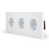 One 3-fache Steckdose Wei� ONE-Serie LXBK3-11-71-11 LUXUS-TIME 