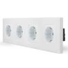 One 4-fache Steckdose Wei� ONE-Serie LXBK4-11-71-11 LUXUS-TIME 